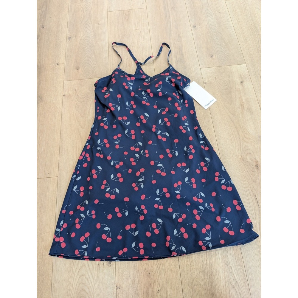 NWT Outdoor Voices Exercise Dress - Very Cherry Navy Medium $100